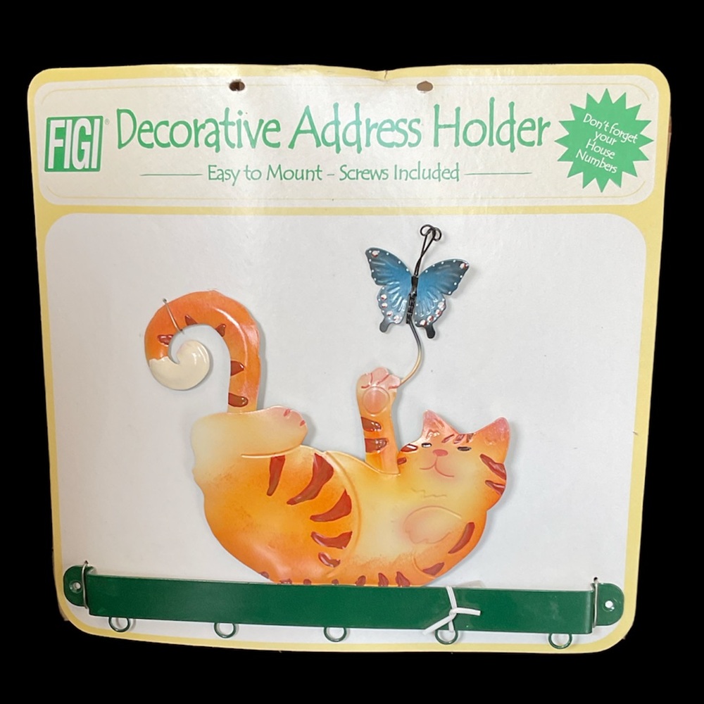 Figi Cat Address Holder NWT